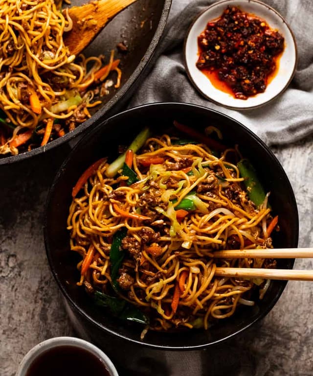 Beef Chow Mein Great Beef Mince Noodle Punchfork