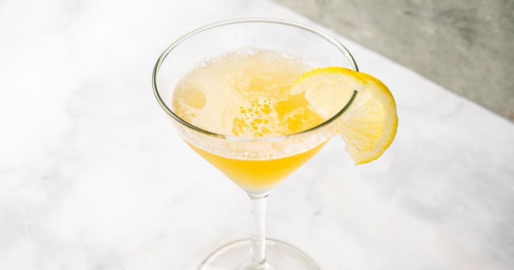 Ginger Sour Cocktail with Ginger Vodka Punchfork