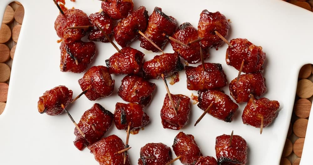 BaconWrapped Water Chestnuts Punchfork