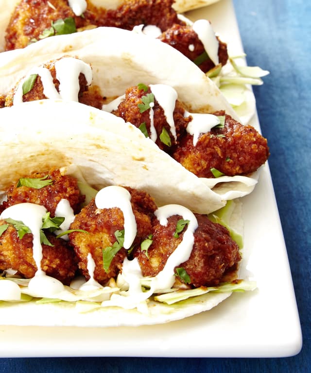 Sweet BBQ Lime Chicken Tacos Punchfork