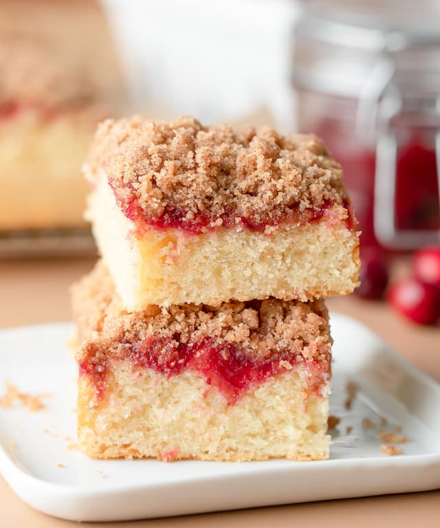 Leftover Cranberry Sauce Coffee Cake Punchfork