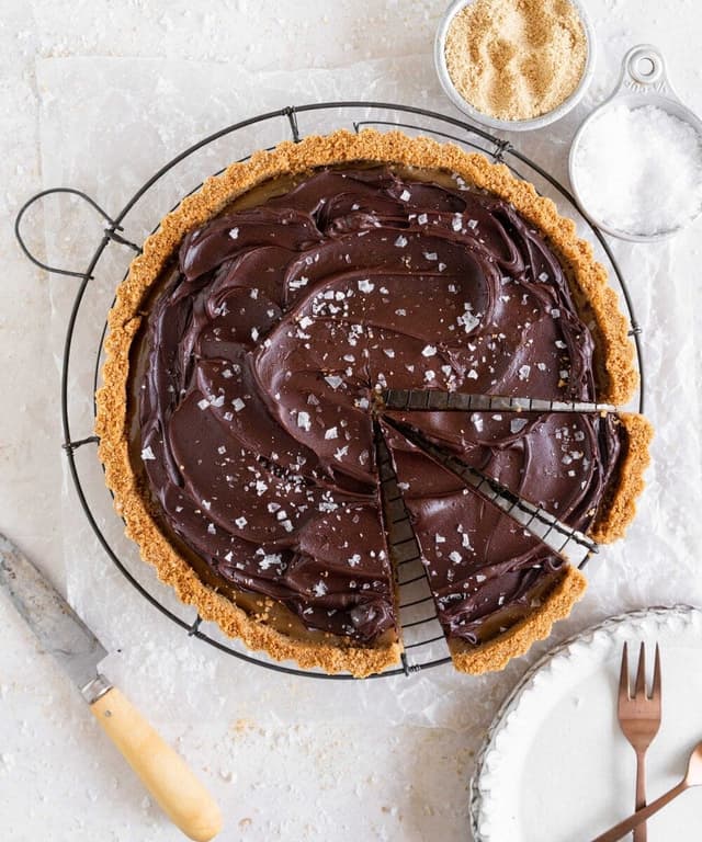 Brown Butter Salted Caramel Chocolate Ganache Tart Punchfork