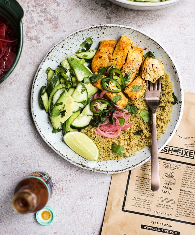 MahiMahi Quinoa Bowls Punchfork