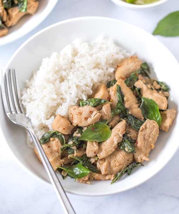 Easy Thai Basil Chicken Punchfork