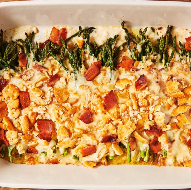 Cheesy BaconAsparagus Casserole Punchfork