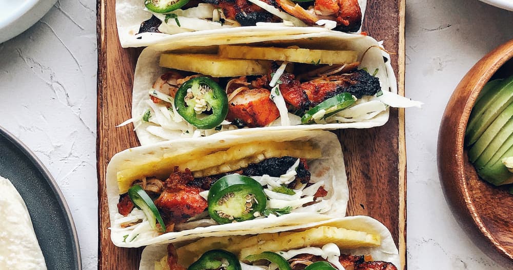 Korean BBQ Gochujang Chicken Tacos Punchfork