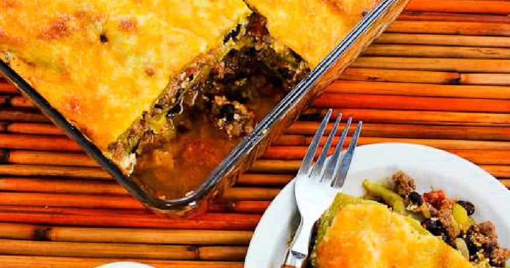 Mexican Ground Beef Casserole with Beans and Chiles | Punchfork