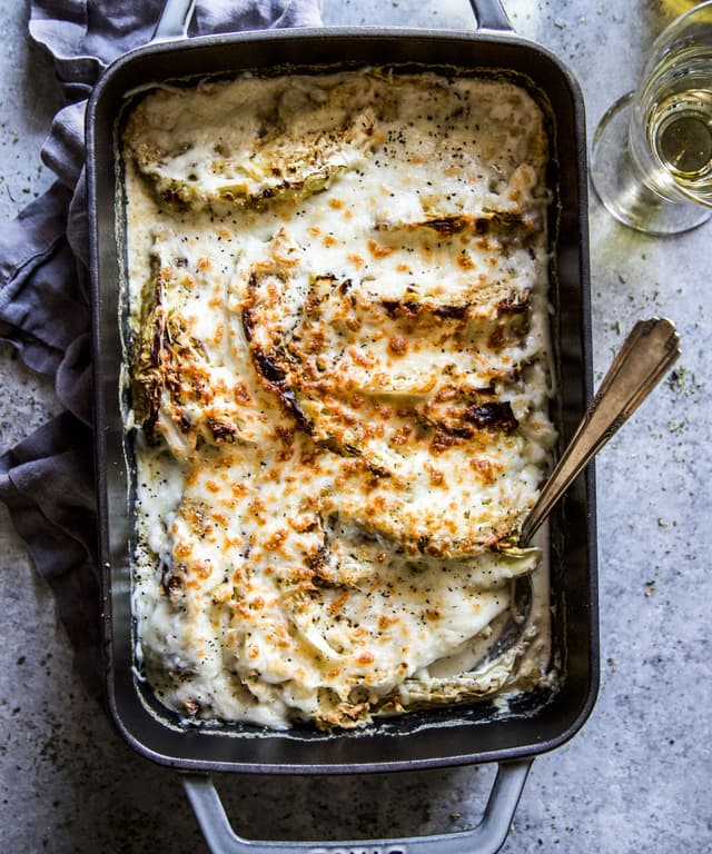 Crispy Cabbage Gratin Casserole Punchfork