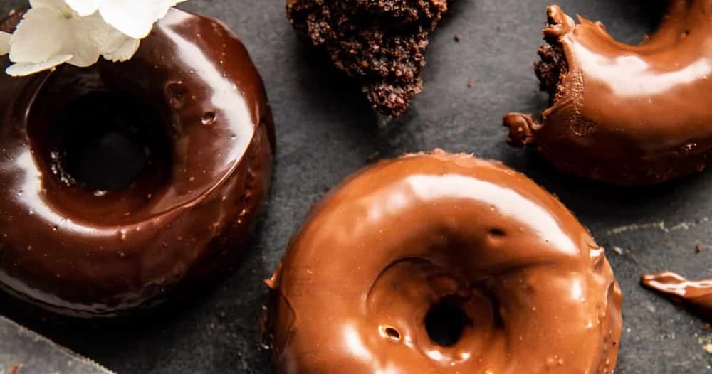 Baked Chocolate Fudge Glazed Doughnuts Punchfork