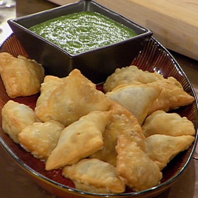 Indian Lamb Samosas with Fresh Mint Dipping Sauce Punchfork