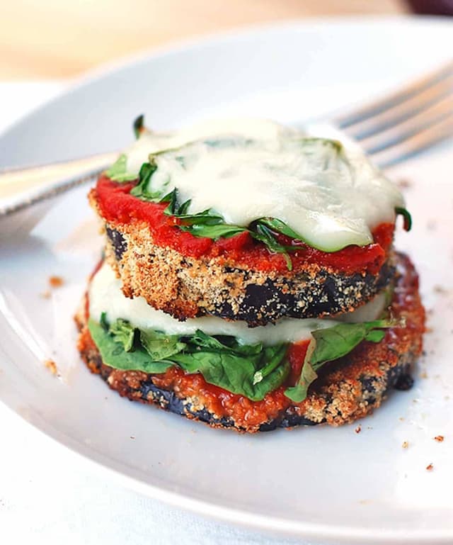 Cheesy Baked Eggplant Pizza Punchfork