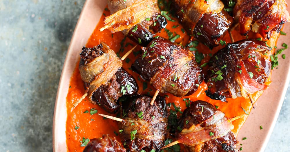 ChorizoStuffed Bacon Wrapped Dates Punchfork