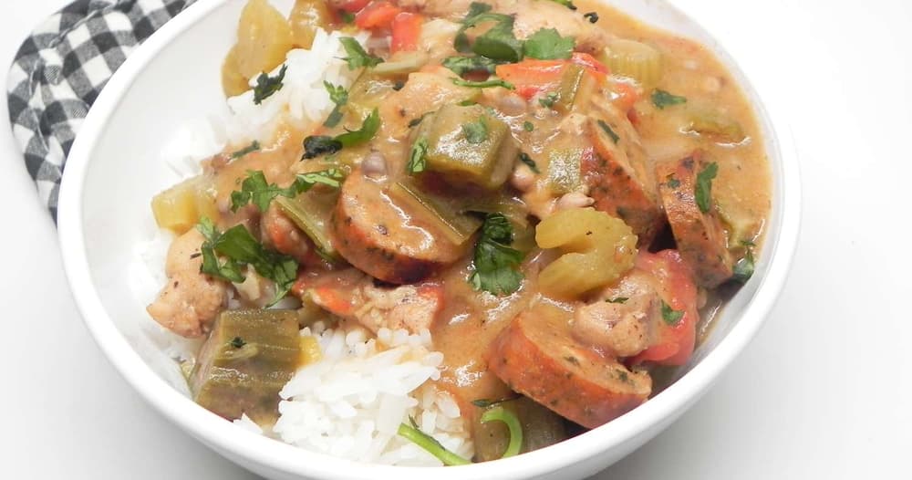 Instant Pot Chicken and Sausage Gumbo Punchfork