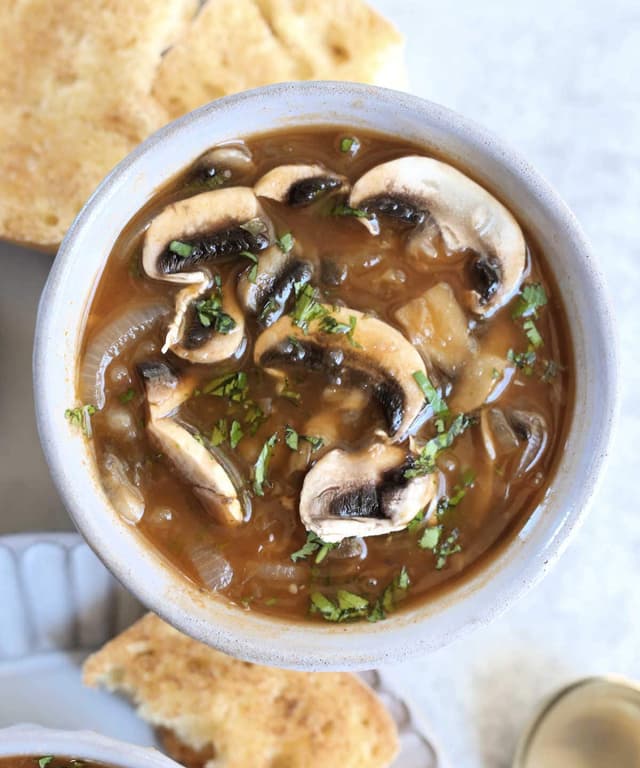 Mushroom Onion Soup Punchfork