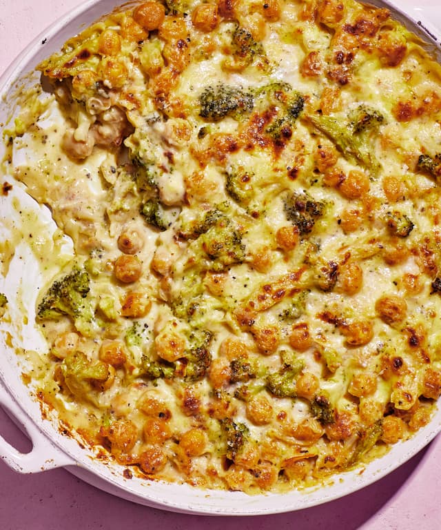 Broccoli Alfredo Chickpea Skillet Punchfork