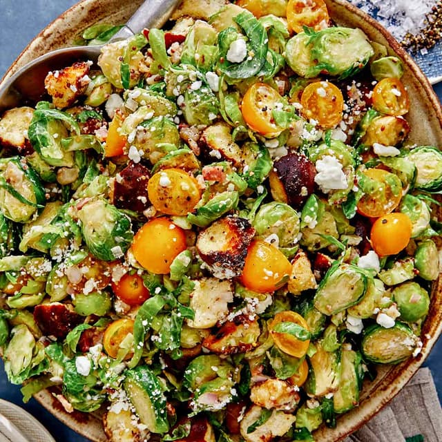 Shaved Brussels Sprout Salad Punchfork