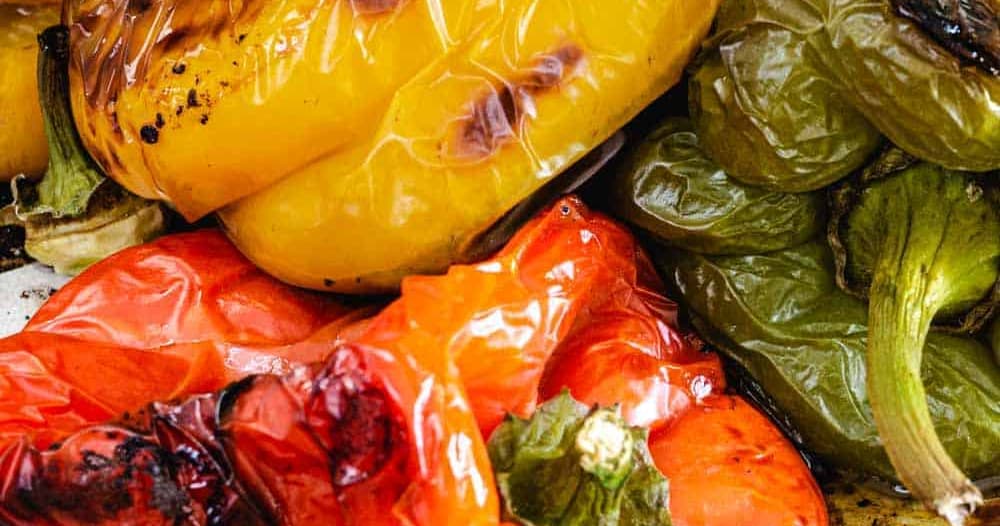 Oven Roasted Bell Peppers Punchfork
