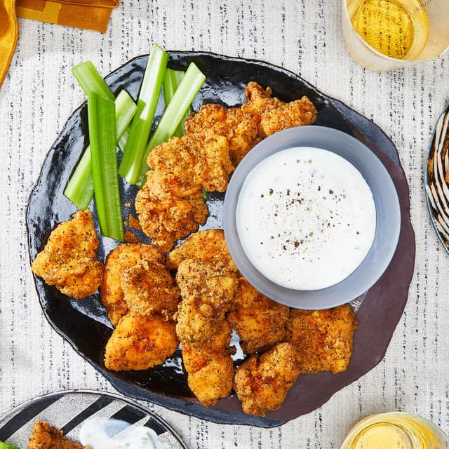 LemonPepper Catfish Nuggets with Peperoncini Dip Punchfork