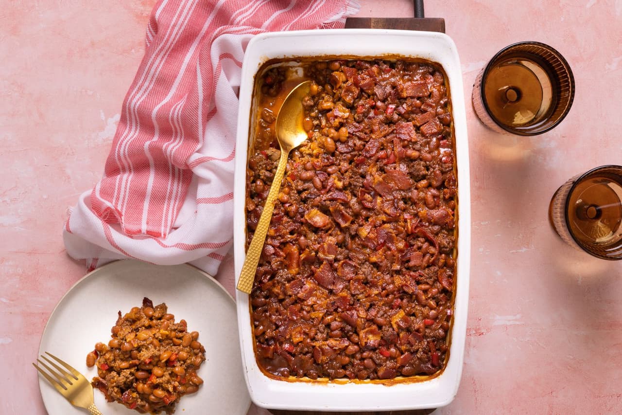 Trisha Yearwood's Baked Bean Casserole Punchfork
