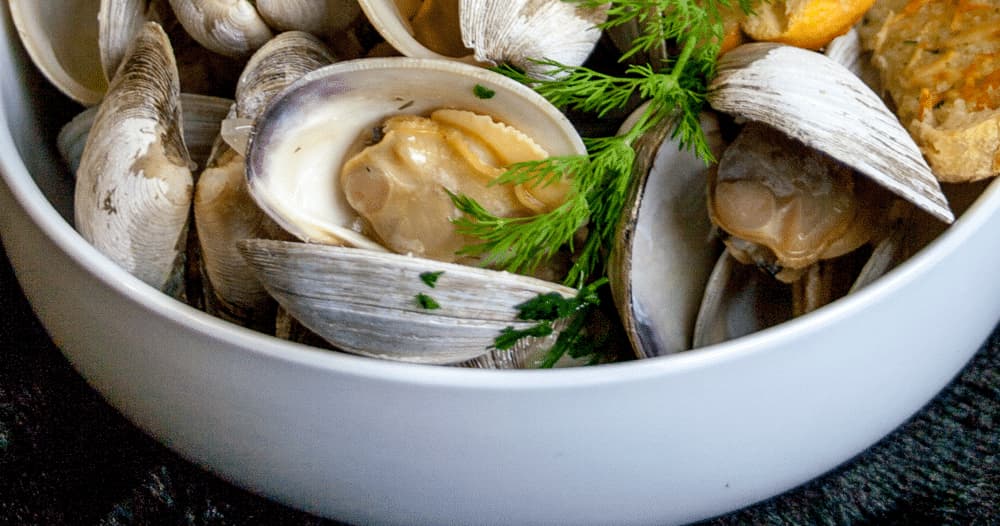 Steamed Clams (White Wine Steamed Littleneck Clams) Punchfork
