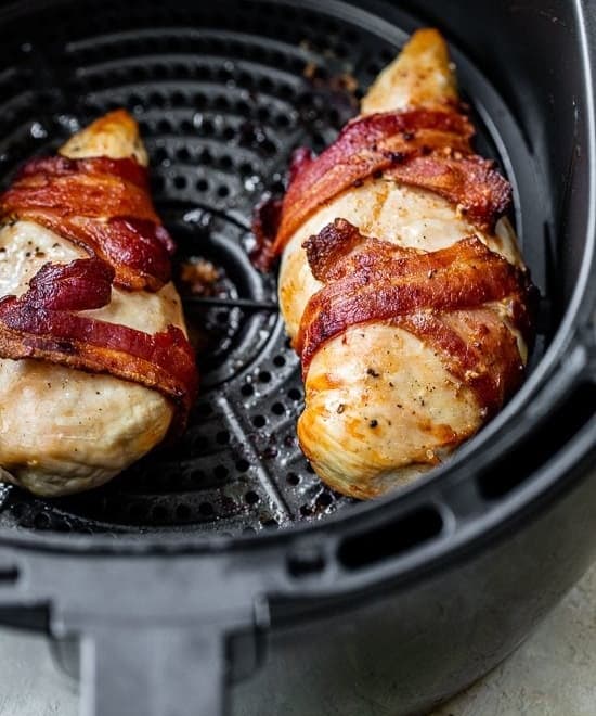 BaconWrapped Air Fryer Chicken Breasts Punchfork