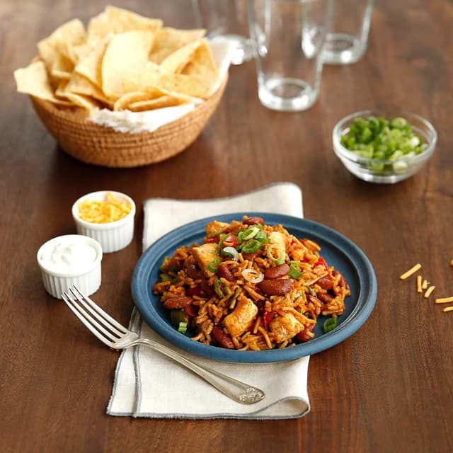 Hearty Chili Chicken & Rice Punchfork