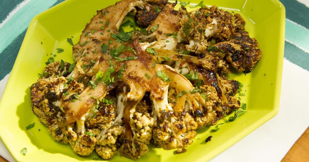 Sunny's Jerk Jam Cauliflower Steaks Punchfork