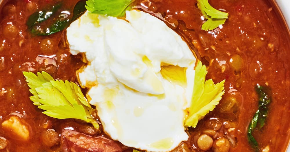 Kielbasa and Lentil Soup Punchfork