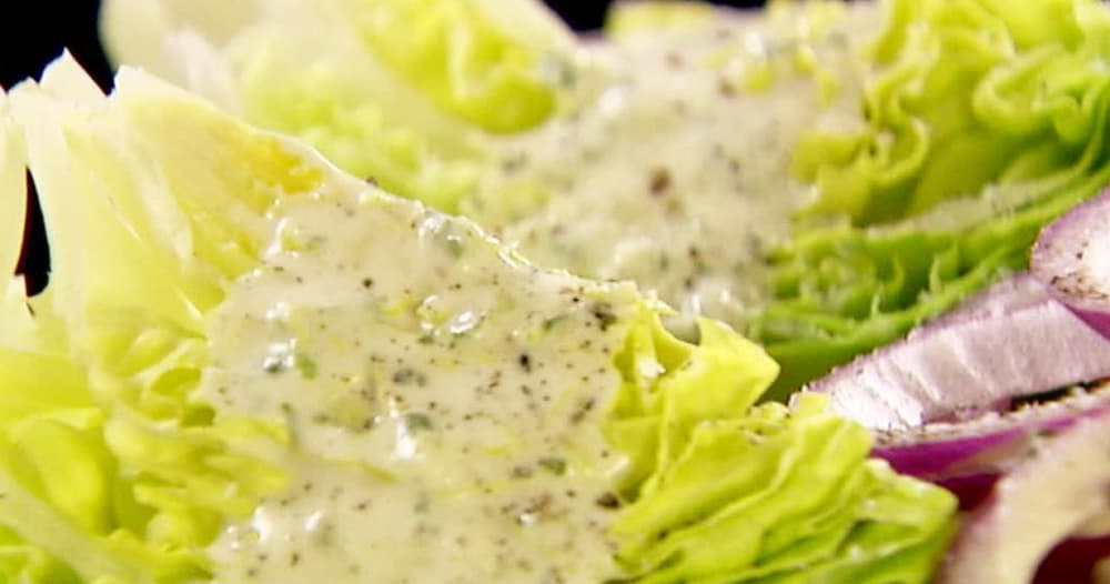 Buttermilk Ranch Dressing with Bibb Lettuce Punchfork