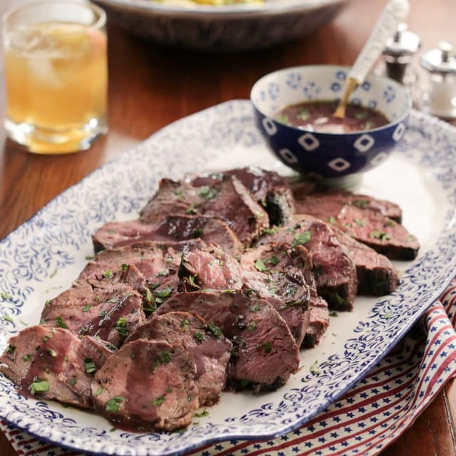 Marinated TriTip in Red Wine and Herbs Punchfork