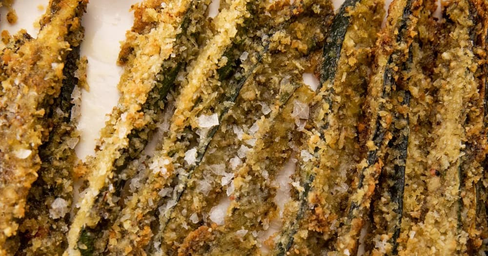 Parmesan Pesto Zucchini Sticks Punchfork