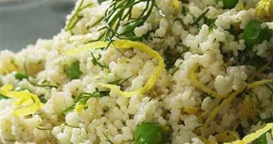 WholeWheat Couscous with Parmesan & Peas Punchfork