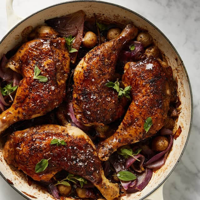 Pomegranate MolassesRoasted Skillet Chicken Punchfork