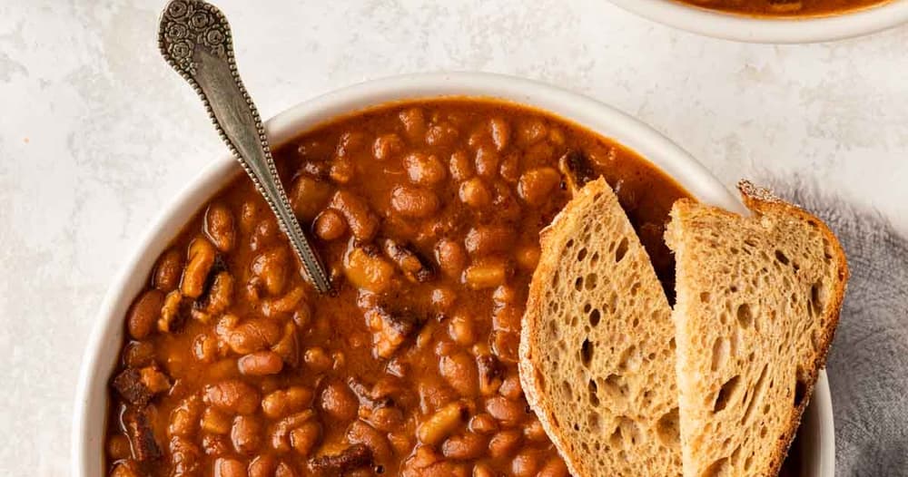 Slow Cooker Pork and Beans Punchfork