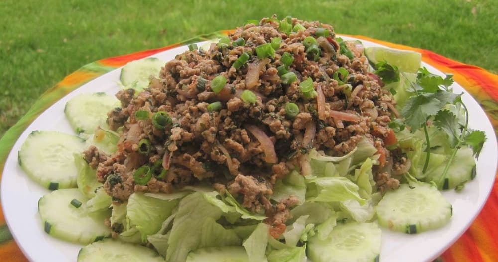 SlowCarb Larb Gai Punchfork