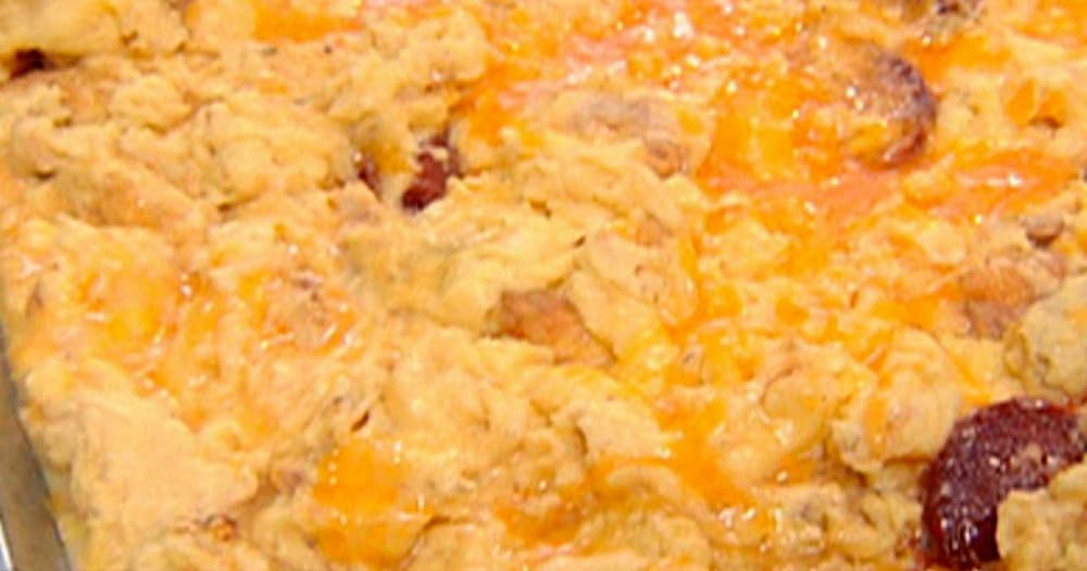 Pepperoni and Cheese Scrambled Eggs Punchfork