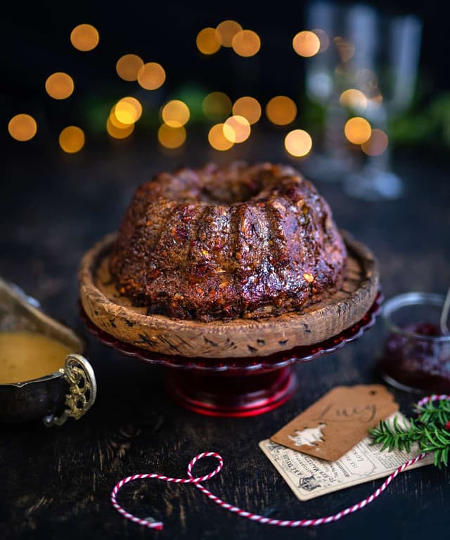 Easy Vegan Nut Roast with Onion Gravy Punchfork