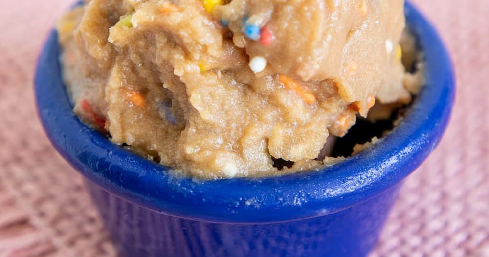 Funfetti Edible Cookie Dough for Two Punchfork