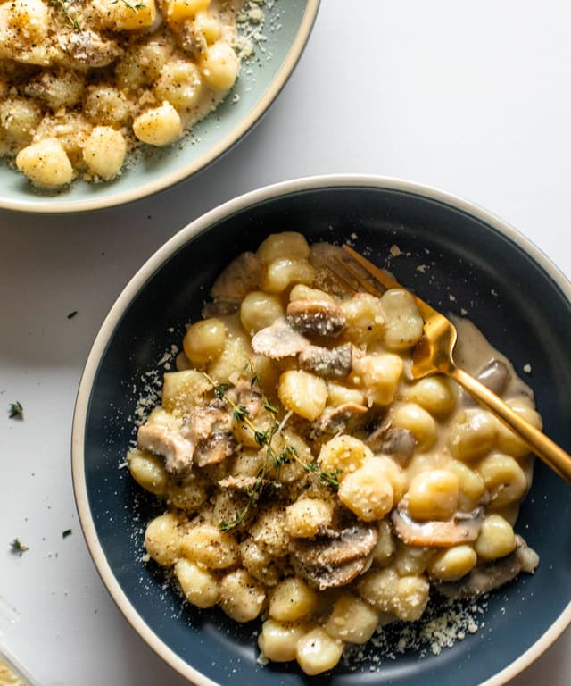 Gnocchi with Creamy Mushroom Sauce Punchfork