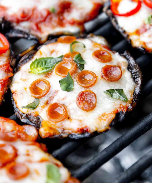 Grilled Portobello Mushroom Pizza Punchfork