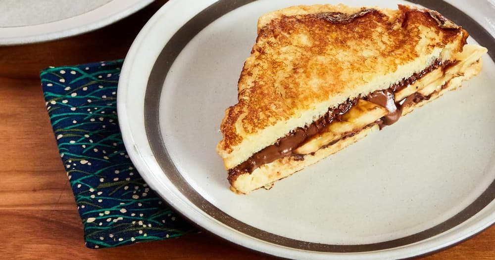 ChocolateHazelnut Spread French Toast Sandwiches Punchfork