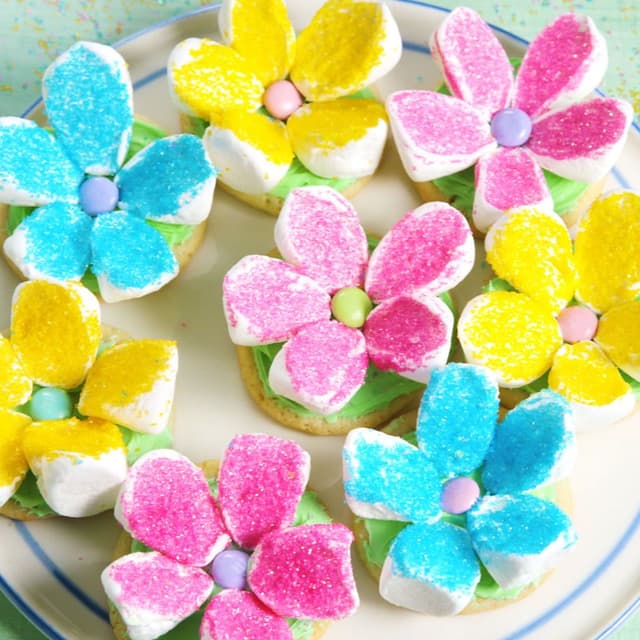 Marshmallow Flower Cookies Punchfork