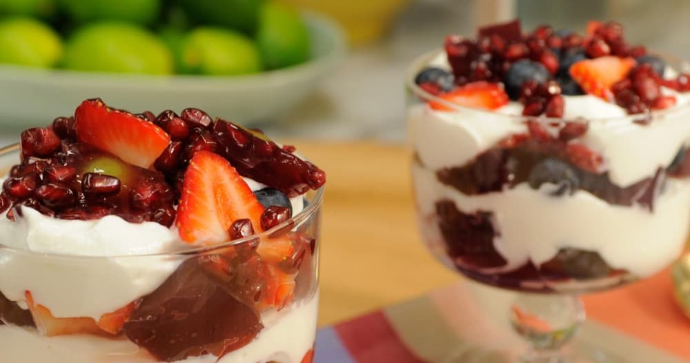 Pomegranate Gelatin Yogurt Parfaits Punchfork