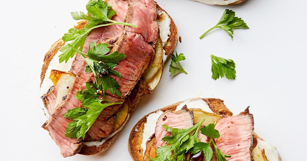 TriTip Steaks with Texas Toast Punchfork