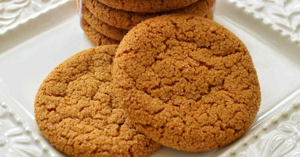 Crackle Top Molasses Cookies Punchfork