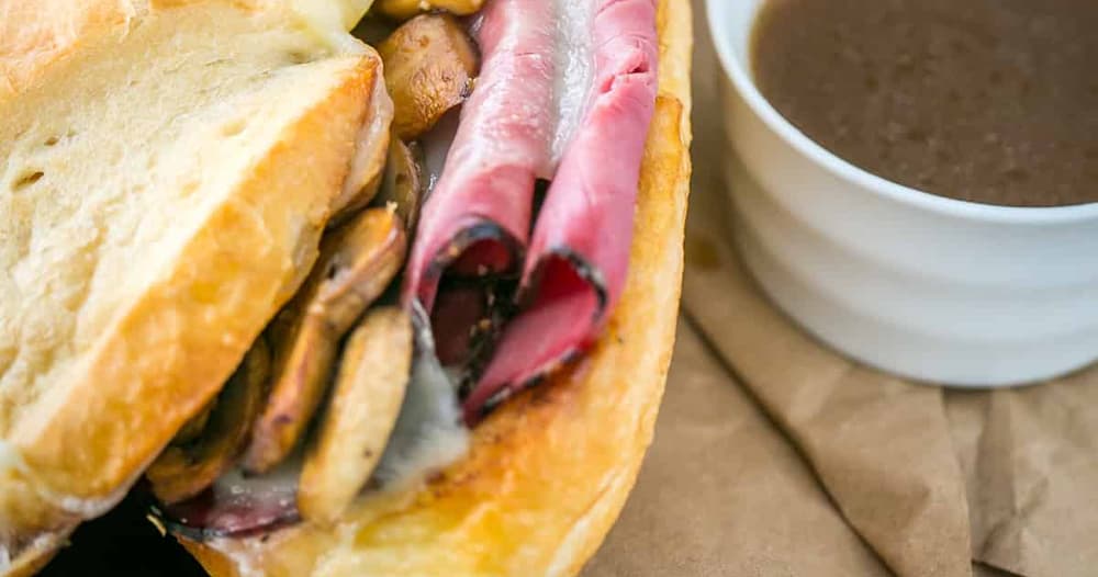 French Dip Pastrami Sandwich Punchfork