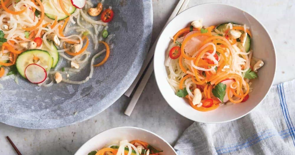Vietnamese Jicama Noodle Salad Punchfork