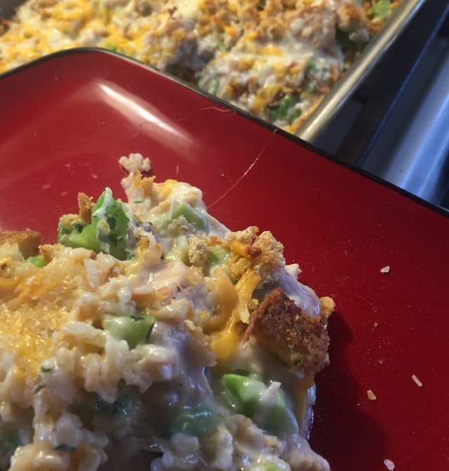 Broccoli Rice Casserole by Minute Rice Punchfork