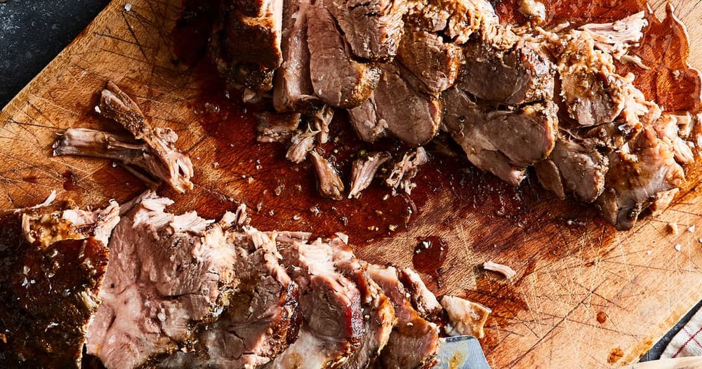 SlowCooker Pork Shoulder with Brown Sugar & Balsamic Glaze Punchfork