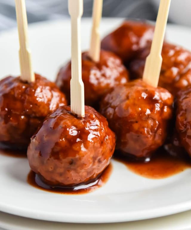 Crockpot Grape Jelly Meatballs Punchfork